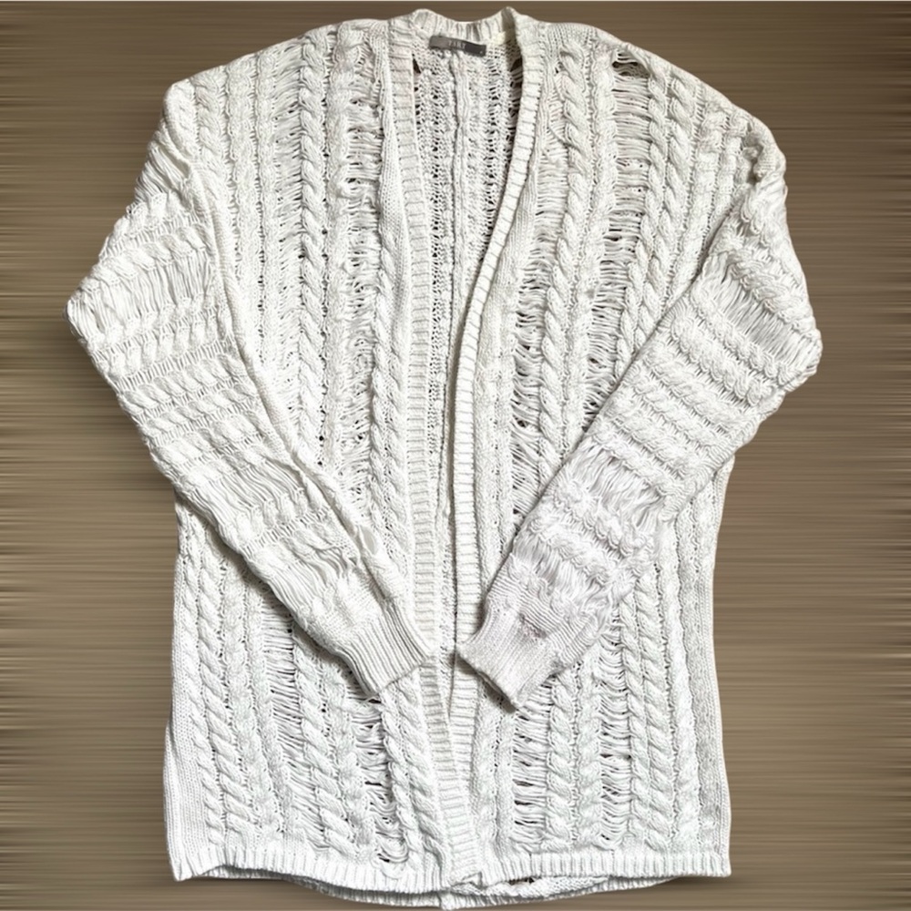 Tart Collections Charlotte Cardigan White- Sz: Med